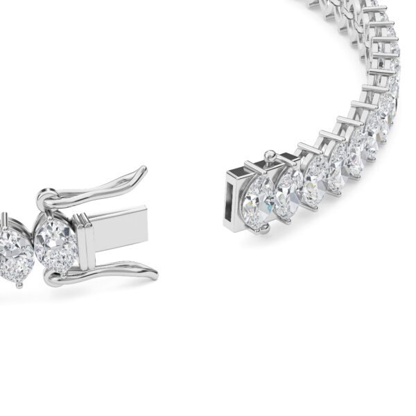 Marquise Cut Lab-Grown Diamond Tennis Bracelet - Owolite - 1
