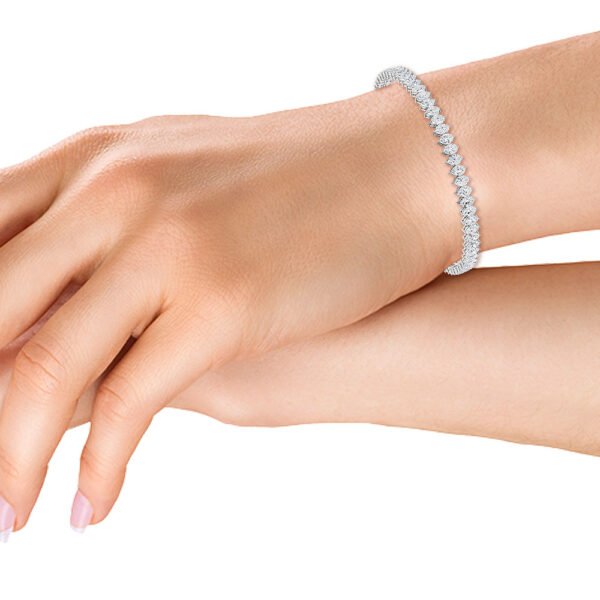 Marquise Cut Lab-Grown Diamond Tennis Bracelet - Owolite - 3