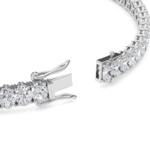Oval Cut Lab-Grown Diamond Tennis Bracelet - Owolite - 4