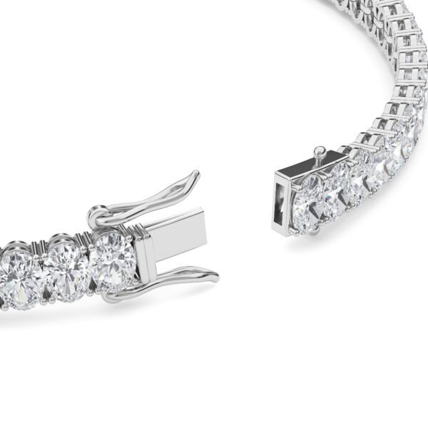 Oval Cut Lab-Grown Diamond Tennis Bracelet - Owolite - 1