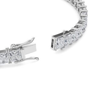 Princess Cut Lab-Grown Diamond Tennis Bracelet - Owolite - 4