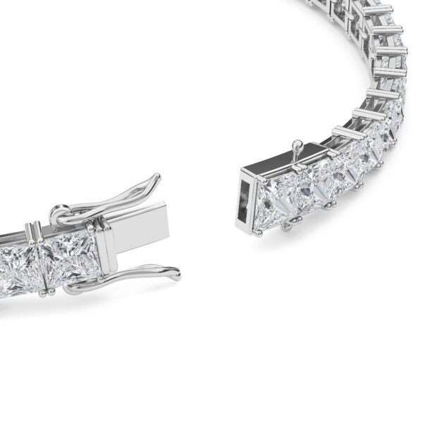 Princess Cut Lab-Grown Diamond Tennis Bracelet - Owolite - 1