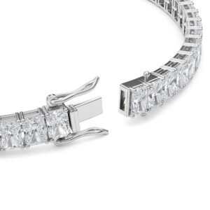 Radiant Cut Lab-Grown Diamond Tennis Bracelet - Owolite - 4