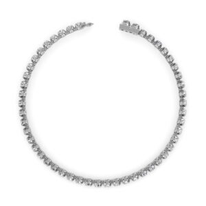Crown Setting Lab-Grown Diamond Tennis Bracelet - Owolite - 5