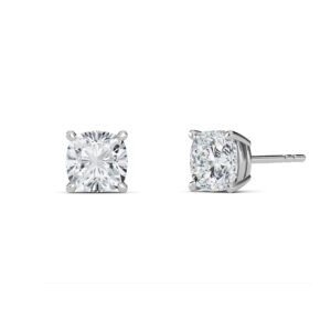 Cushion Cut Lab-Grown Diamond Stud Earrings