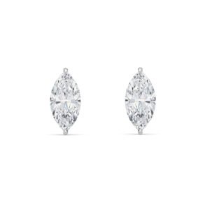Marquise Cut Lab-Grown Diamond Stud Earrings - Owolite - 4