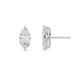 Marquise Cut Lab-Grown Diamond Stud Earrings - Owolite - 5