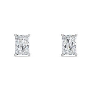 Radiant Cut Lab-Grown Diamond Stud Earrings - Owolite - 4