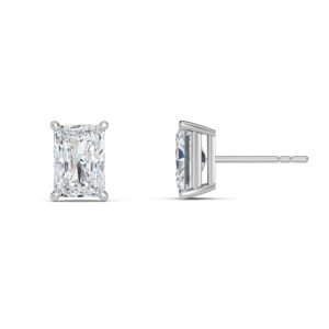 Radiant Cut Lab-Grown Diamond Stud Earrings - Owolite - 5