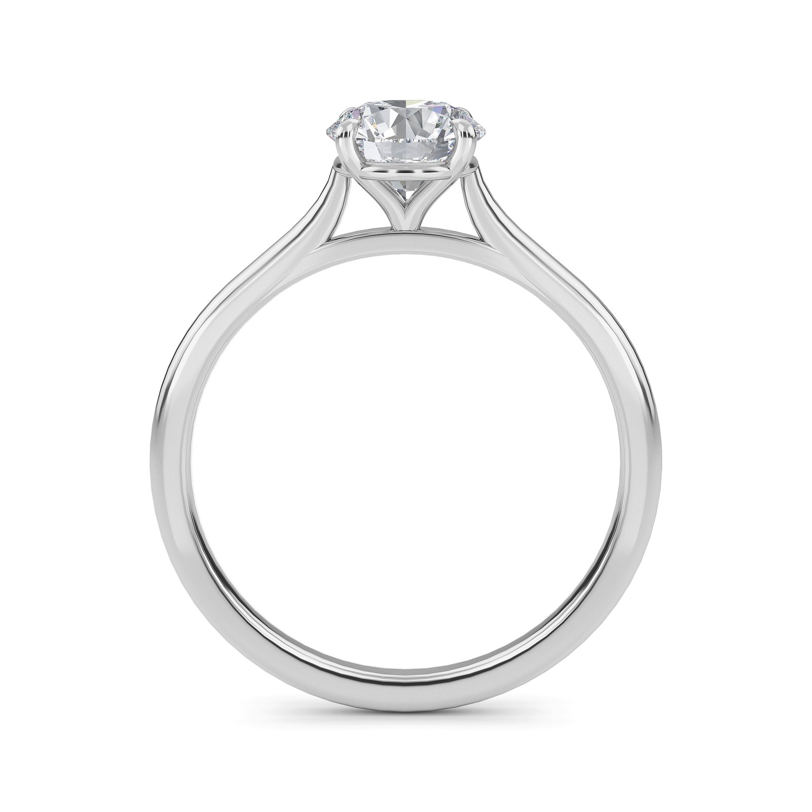 SL0001W2-1.jpg Pure Elegance Solitaire Lab-Grown Diamond Ring - Owolite - 1