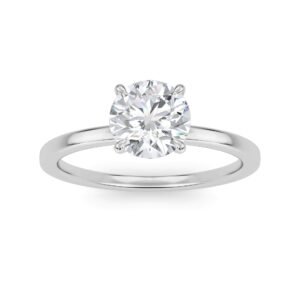 Petite Elegance Nail Prong Solitaire Lab-Grown Diamond Ring
