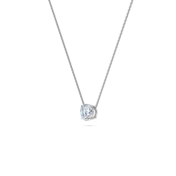 Solitaire Lab-Grown Diamond Necklace - Owolite - 2
