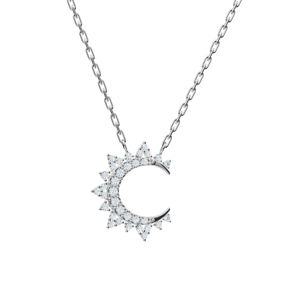 Solar Halo Lab-Grown Diamond Necklace - Image 1