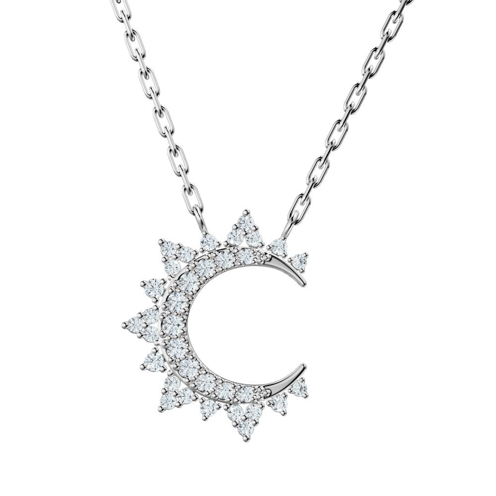 Solar Halo Lab-Grown Diamond Necklace - Image 2