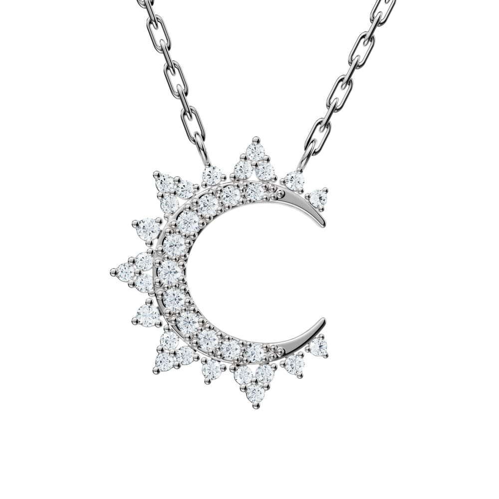 Solar Halo Lab-Grown Diamond Necklace - Image 3