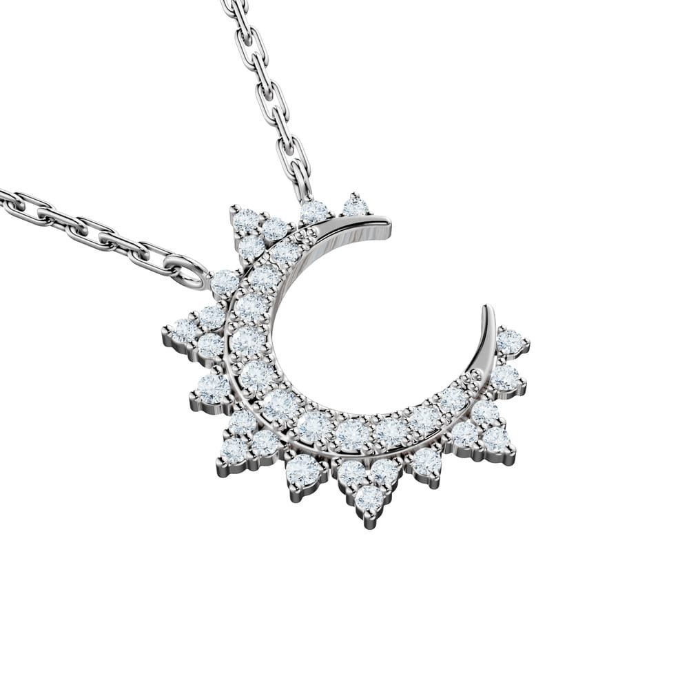 Solar Halo Lab-Grown Diamond Necklace - Image 4