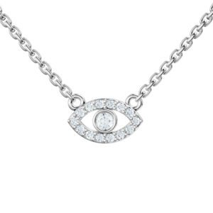 Mini Eye Lab-Grown Diamond Necklace - Owolite - 6