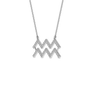 Aquarius Flow Lab-Grown Diamond Necklace - Owolite - 3