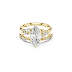 Marquise Diamond Split Twist Ring