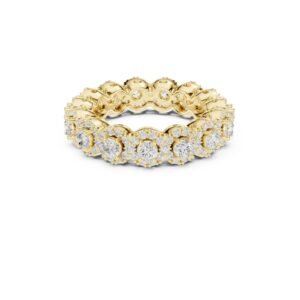 Vintage Halo Diamond Eternity Band