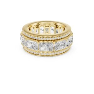Radiant Cut Diamond Multi-Row Eternity Band