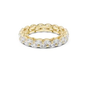 Marquise Diamond Double Row Eternity Band