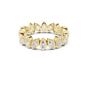 Marquise Diamond Bezel Eternity Band