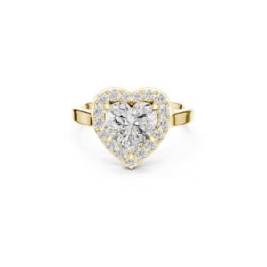 Heart Halo Diamond Statement Ring