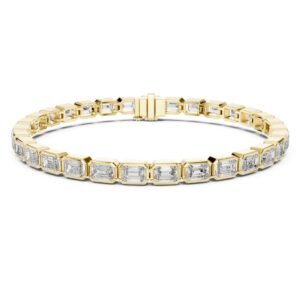 Emerald Cut Diamond Tennis Bracelet