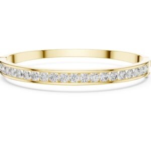Channel Set Diamond Bangle