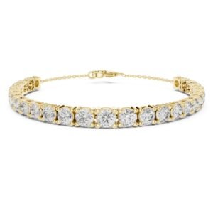 Graduated Round Diamond Tennis Bracelet