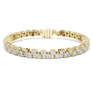 Double Row Diamond Tennis Bracelet