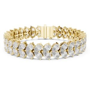 Double Row Marquise Diamond Bracelet