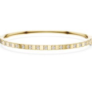 Minimal Diamond Bar Bangle