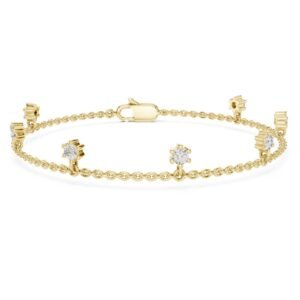 Station Diamond Chain Bracelet