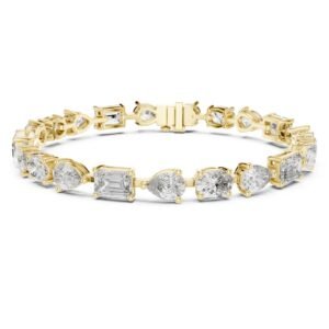 Mixed Shape Diamond Tennis Bracelet