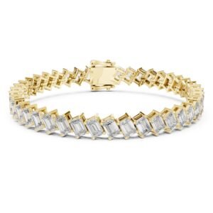 Emerald Cut Diamond Tennis Bracelet