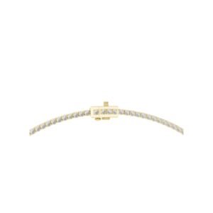 Classic Diamond Line Necklace with Pear Drop