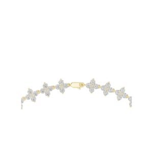 Floral Cluster Diamond Necklace