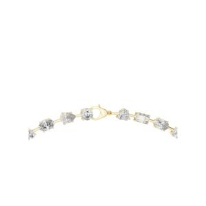 Alternating Shape Diamond Tennis Necklace