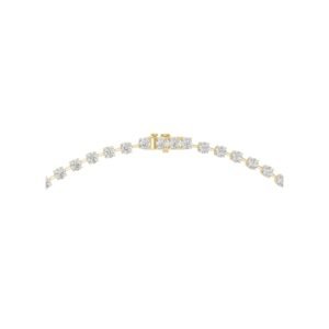 Cushion Link Diamond Drop Necklace