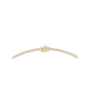 Classic Bezel-Set Diamond Tennis Necklace