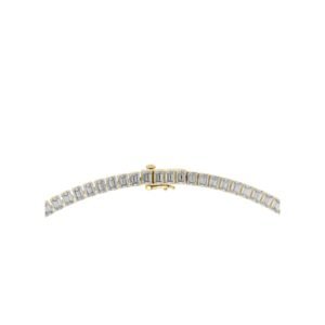 Baguette Line Diamond Tennis Necklace